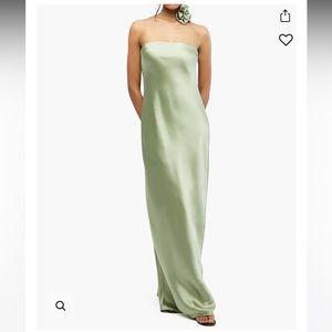 Weworewhat strapless silky maxi dress